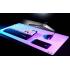 Glorious 3XL Extended Gaming White Smooth Cloth & Anti-Slip Rubber Base Mouse pad, Stitched Edges |61x122cm - White